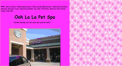 Desktop Screenshot of oohlalapetspa.com