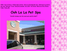Tablet Screenshot of oohlalapetspa.com